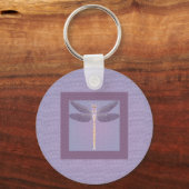 Violet Dragonfly Sleutelhanger (Voorkant)