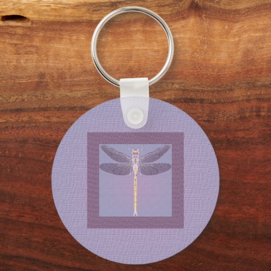 Violet Dragonfly Sleutelhanger (Voorkant)