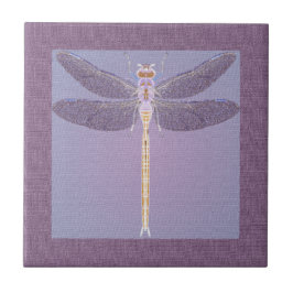 Violet Dragonfly Tegeltje