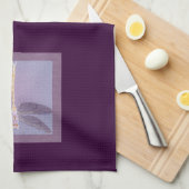 Violet Dragonfly Theedoek (Quarter Fold)