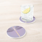 Violet Dragonfly Zandsteen Onderzetter (Zijkant)