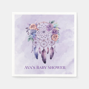 Violet Dreamcatcher en Flowers Girl Baby shower Servet