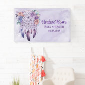 Violet Dreamcatcher en Flowers Girl Baby shower Spandoek (Insitu)
