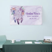 Violet Dreamcatcher en Flowers Girl Baby shower Spandoek (Beurs)