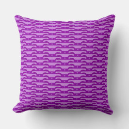 Violet Dreams-Dark & Light Purple Throw Pillow Kussen