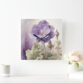 Violet Dreams Vierkante Klok (Huis)