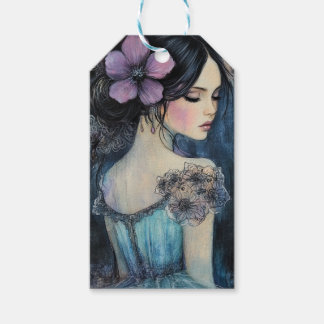 Violet Dreams Waterverf Cadeaulabel