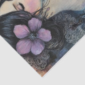 Violet Dreams Waterverf Tissuepapier (Detail)