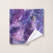 Violet drups onthouding bad handdoek (Wasdoekje)