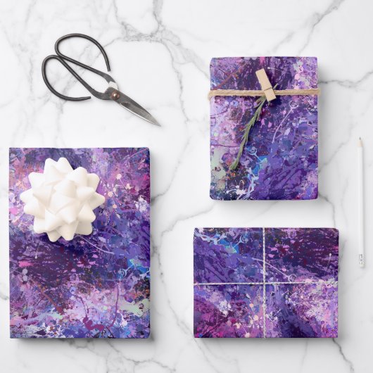 Violet drups onthouding inpakpapier vel (Voorkant)