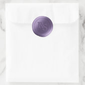 Violet dubbele monogram bruiloft wax zegels (Tas)