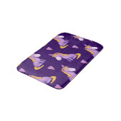 Violet eenhoorns harten Waterverf patroon. Badmat (Gekanteld)