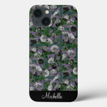 Violet Elegant Floral Rozen