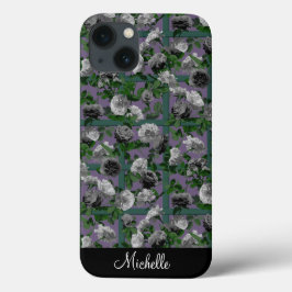 Violet Elegant Floral Rozen Case-Mate iPhone Case