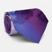 Violet en blauw stropdas (Opgerold)