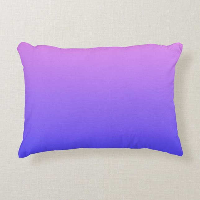 Violet en blauw verloop accent kussen (Voorkant)