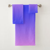 Violet en blauw verloop bad handdoek (Insitu)