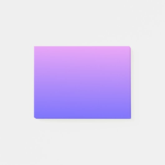 Violet en blauw verloop post-it® notes (Voorkant)