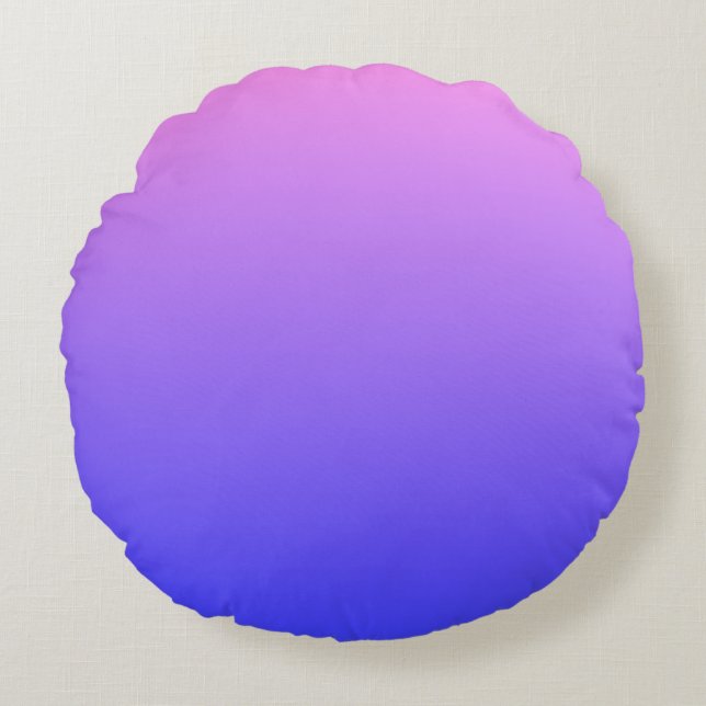 Violet en blauw verloop rond kussen (Voorkant)