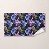 Violet en Blue Iris Bad Handdoek (Handdoek)