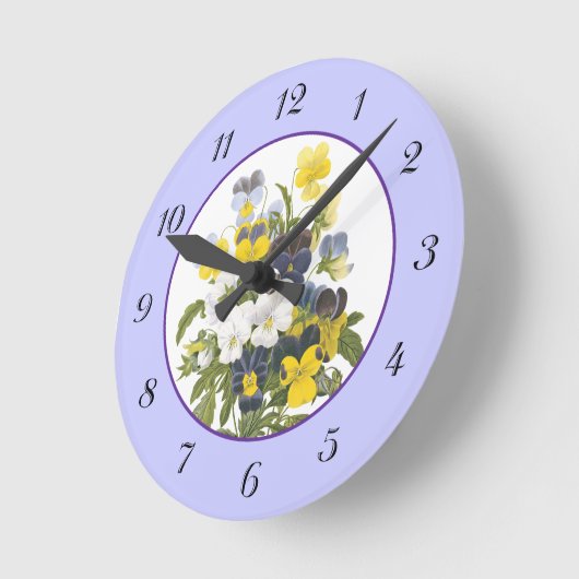 Violet en  botanische bloemen klok (Hoek)