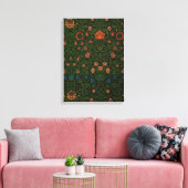 Violet en Columbine (door William Morris) Canvas Afdruk (Insitu (Woonkamer))