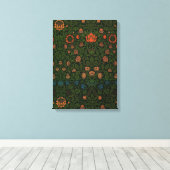 Violet en Columbine (door William Morris) Canvas Afdruk (Insitu (Houten vloer))