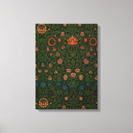 Violet en Columbine (door William Morris) Canvas Afdruk