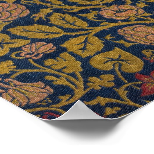 Violet en Columbine door William Morris Poster (Hoek)