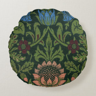 Violet en Columbine door William Morris Rond Kussen