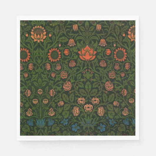 Violet en Columbine (door William Morris) Servet (Voorkant)