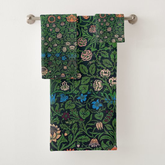 Violet en Columbine, William Morris Bad Handdoek (Insitu)