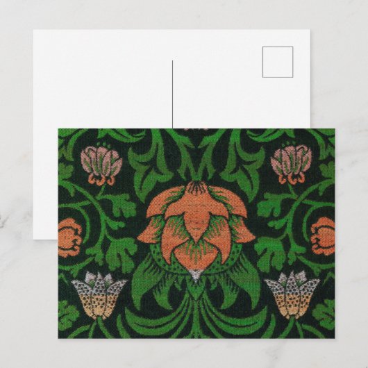 Violet en Columbine, William Morris Briefkaart (Voorkant / Achterkant)