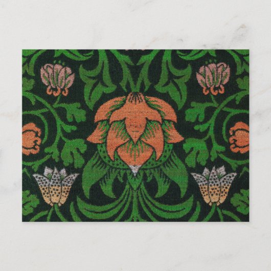 Violet en Columbine, William Morris Briefkaart (Voorkant)