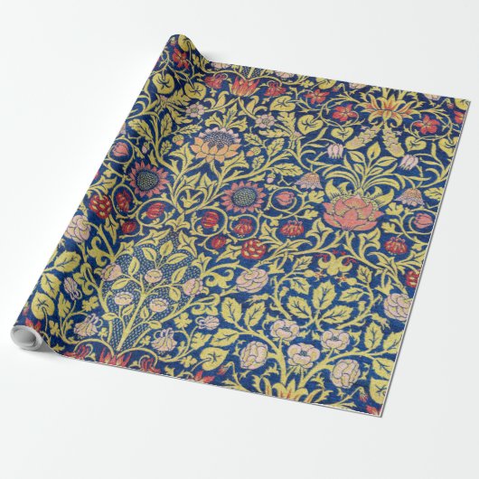 Violet en Columbine, William Morris Cadeaupapier (Uitgerold)