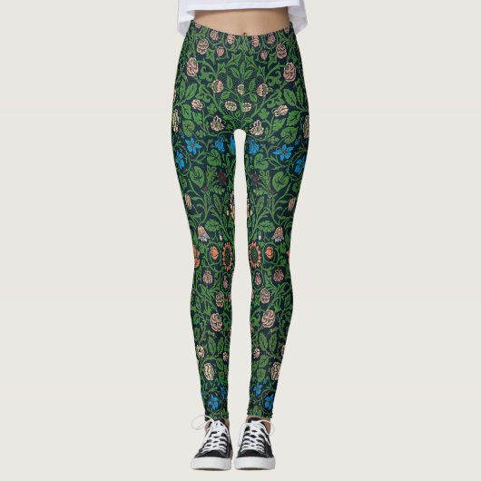 Violet en Columbine, William Morris Leggings (Voorkant)
