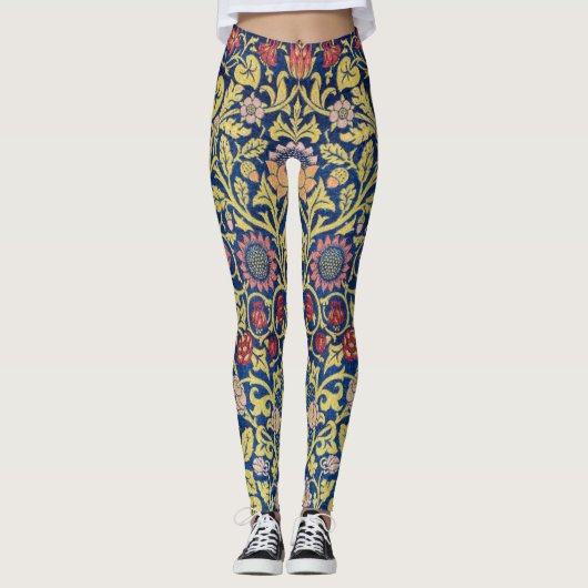 Violet en Columbine, William Morris Leggings (Voorkant)