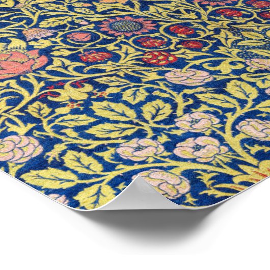 Violet en Columbine, William Morris Poster (Hoek)