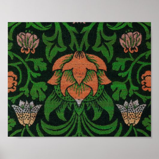 Violet en Columbine, William Morris Poster (Voorkant)