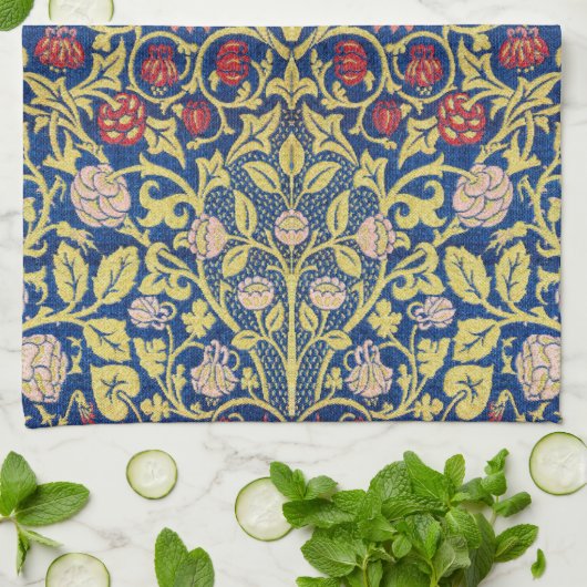 Violet en Columbine, William Morris Theedoek (Gevouwen)