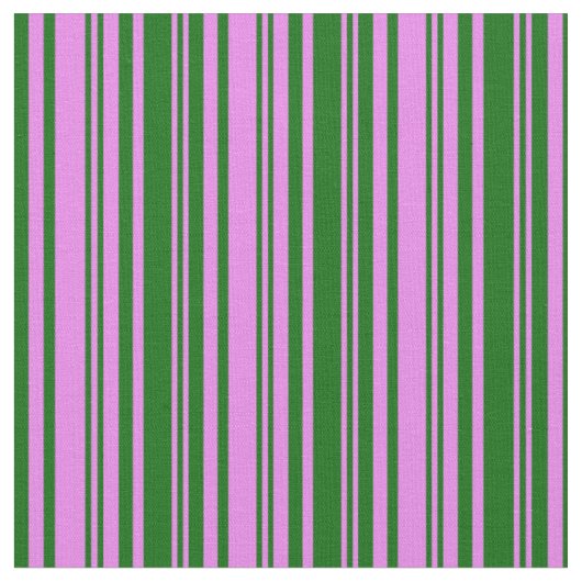 Violet- en donkergroene strippatroon stof (Close Up)