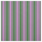 Violet- en donkergroene strippatroon stof (Swatch)