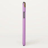 Violet en Gold Glitter steekt iPhone X Hoesje af (Achterkant / rechts)