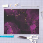 Violet en gouden marmer tissuepapier (Craft)