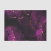 Violet en gouden marmer tissuepapier (Voorkant)
