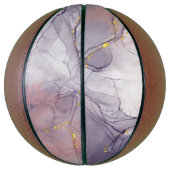 Violet en goudmarmer basketbal (Verticaal)