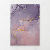 Violet en goudmarmer drieluik kaart (Cover)