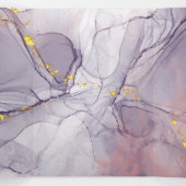 Violet en goudmarmer drieluik kaart (Binnenkant midden)