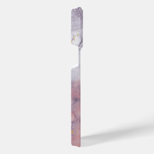 Violet en goudmarmer iPhone hoesje (Rechterkant)