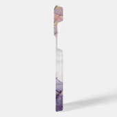 Violet en goudmarmer iPhone hoesje (Linkerkant)